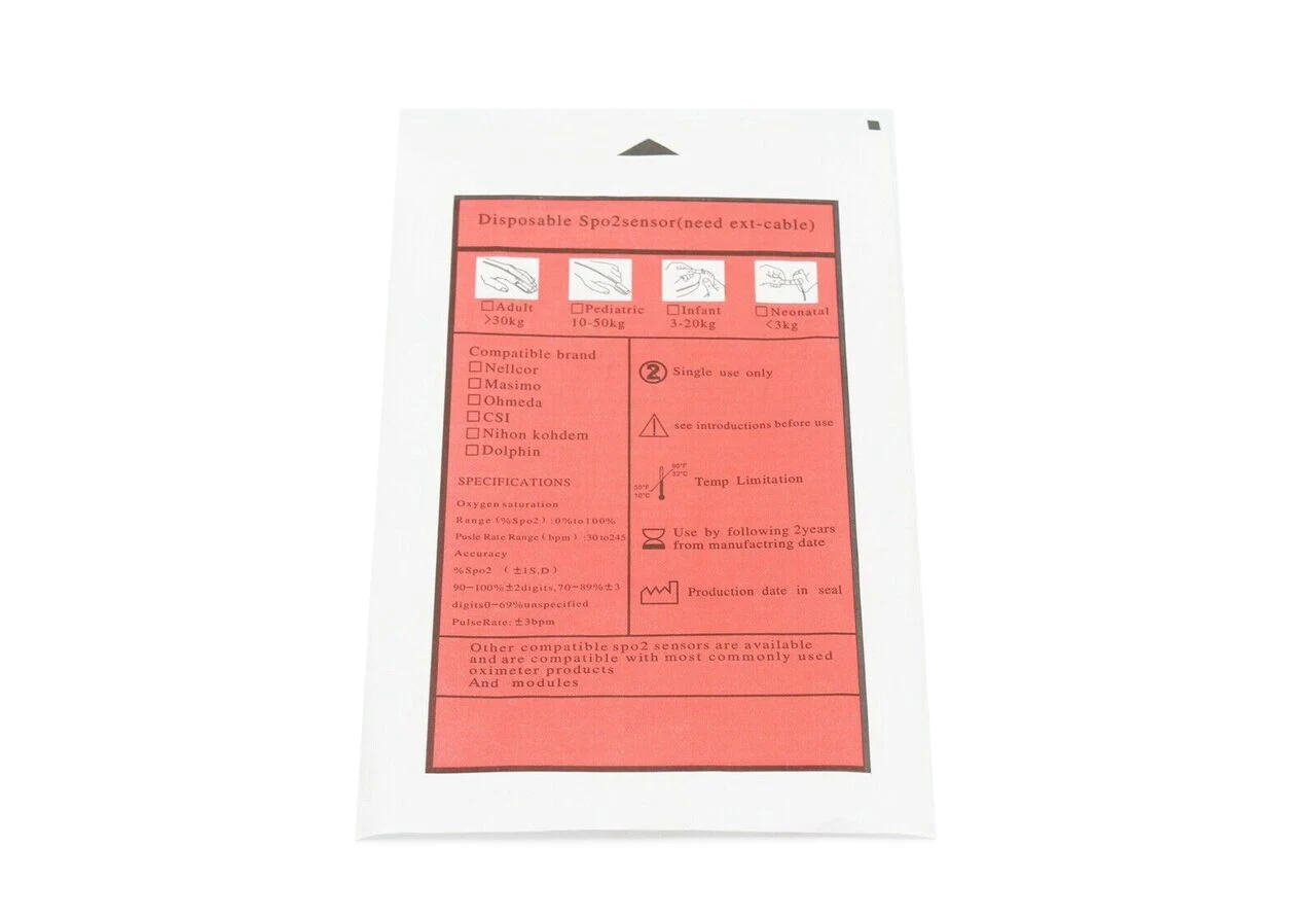 Nellcor DS-100A Compatible Adult SpO2 Sensor, Single Patient Use — Consumables & Disposables — view 3
