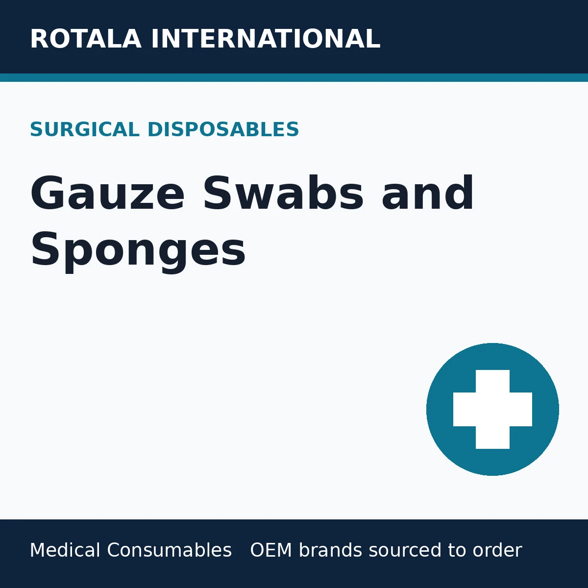 X-Ray Detectable Gauze Swabs 10 x 10 cm, Case