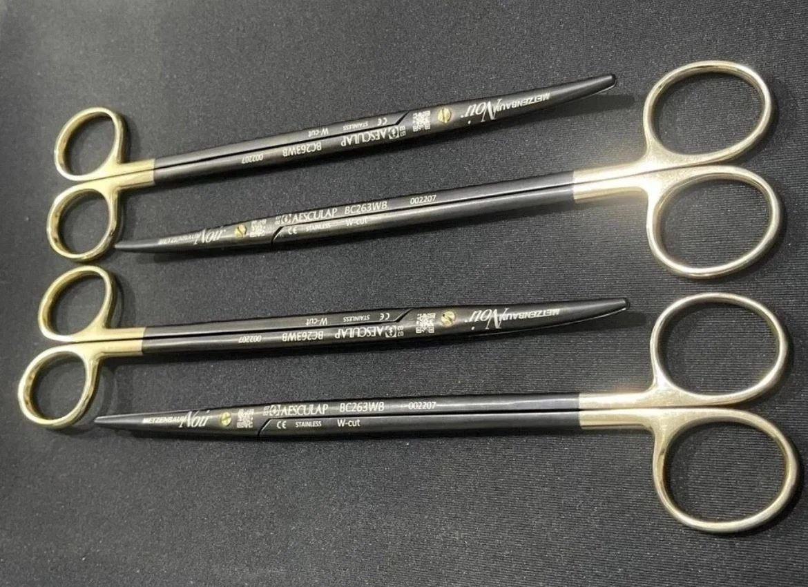 Aesculap BC263WB Metzenbaum Scissors Noir DuroTip 7 inch, Lot of 4 — Instruments — view 4