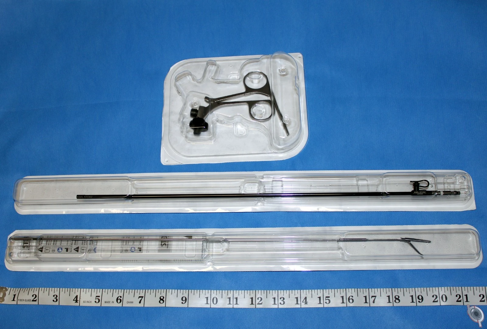 Karl Storz Clickline Set: 33132 Handle, 33400 Outer Tube and 334100N Grasper Insert, New