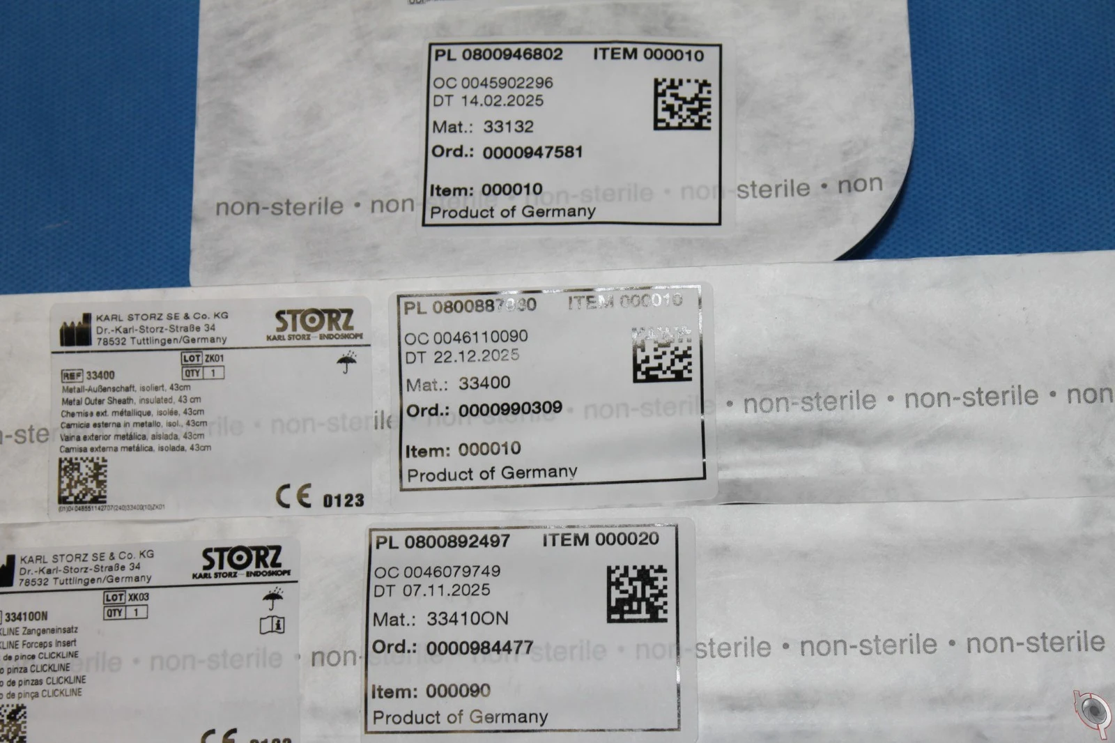 Karl Storz Clickline Set: 33132 Handle, 33400 Outer Tube and 334100N Grasper Insert, New — Instruments — view 3