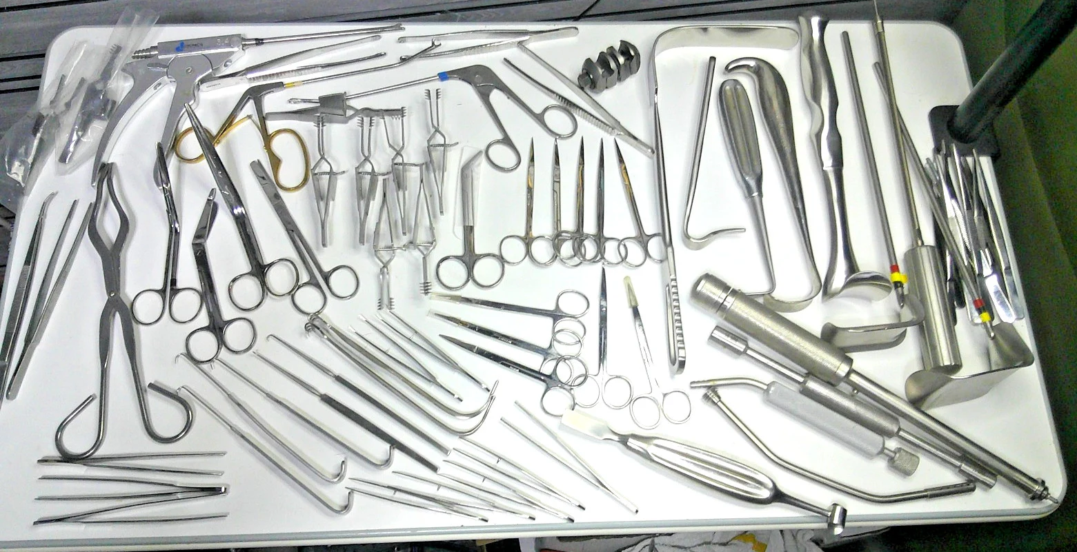 Bulk Lot of 100 Plus German Surgical Instruments, New and Used