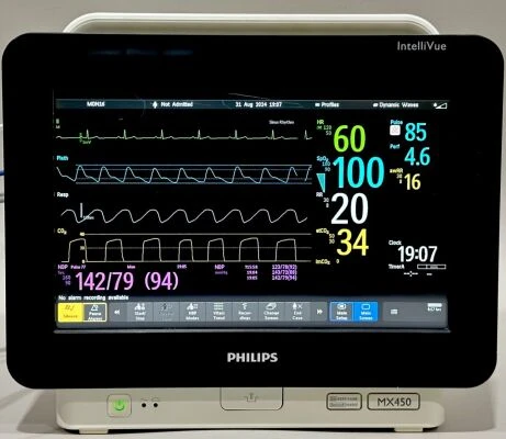 Philips IntelliVue MX450 Monitor with MMX and CO2 Modules — Patient Monitoring & Life Support — view 2