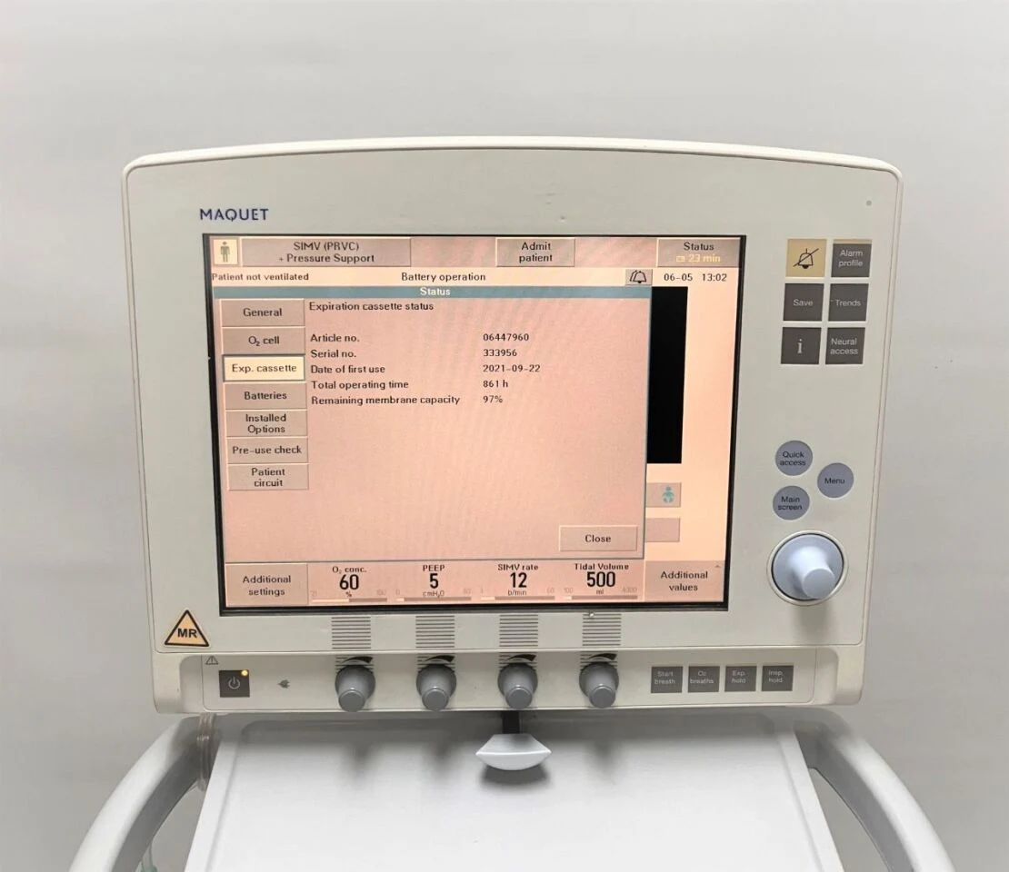 Maquet Servo-i Universal Ventilator v7.0 with 4 Batteries — Anesthesia & Respiratory — view 6