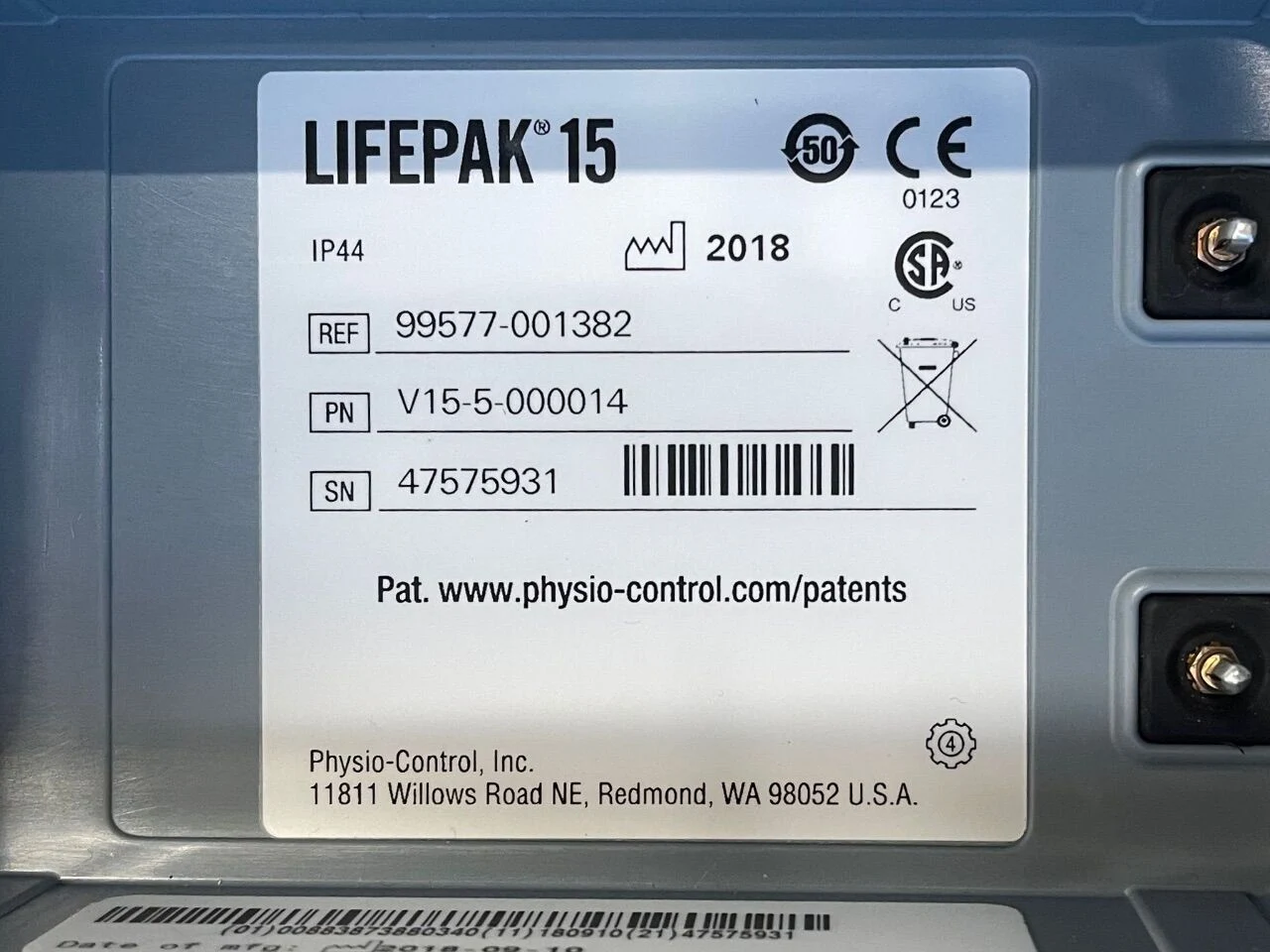 Physio-Control Lifepak 15 Monitor Defibrillators, Lot of 8 with Pacing, Fully Tested — Defibrillators & ECG — view 8