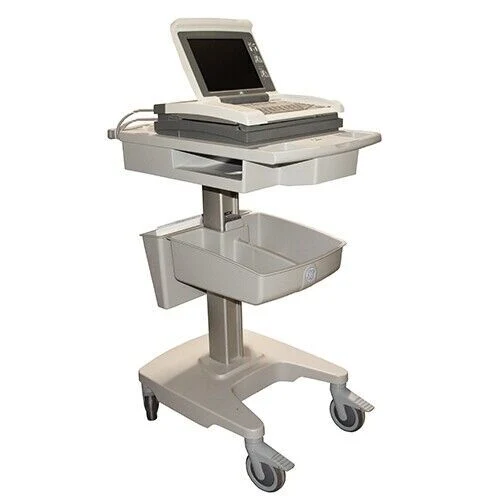 GE MAC 5500 HD ECG Machine on Cart