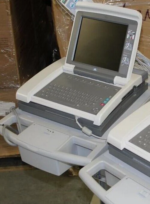 GE MAC 5500 HD ECG Machine on Cart — Defibrillators & ECG — view 2
