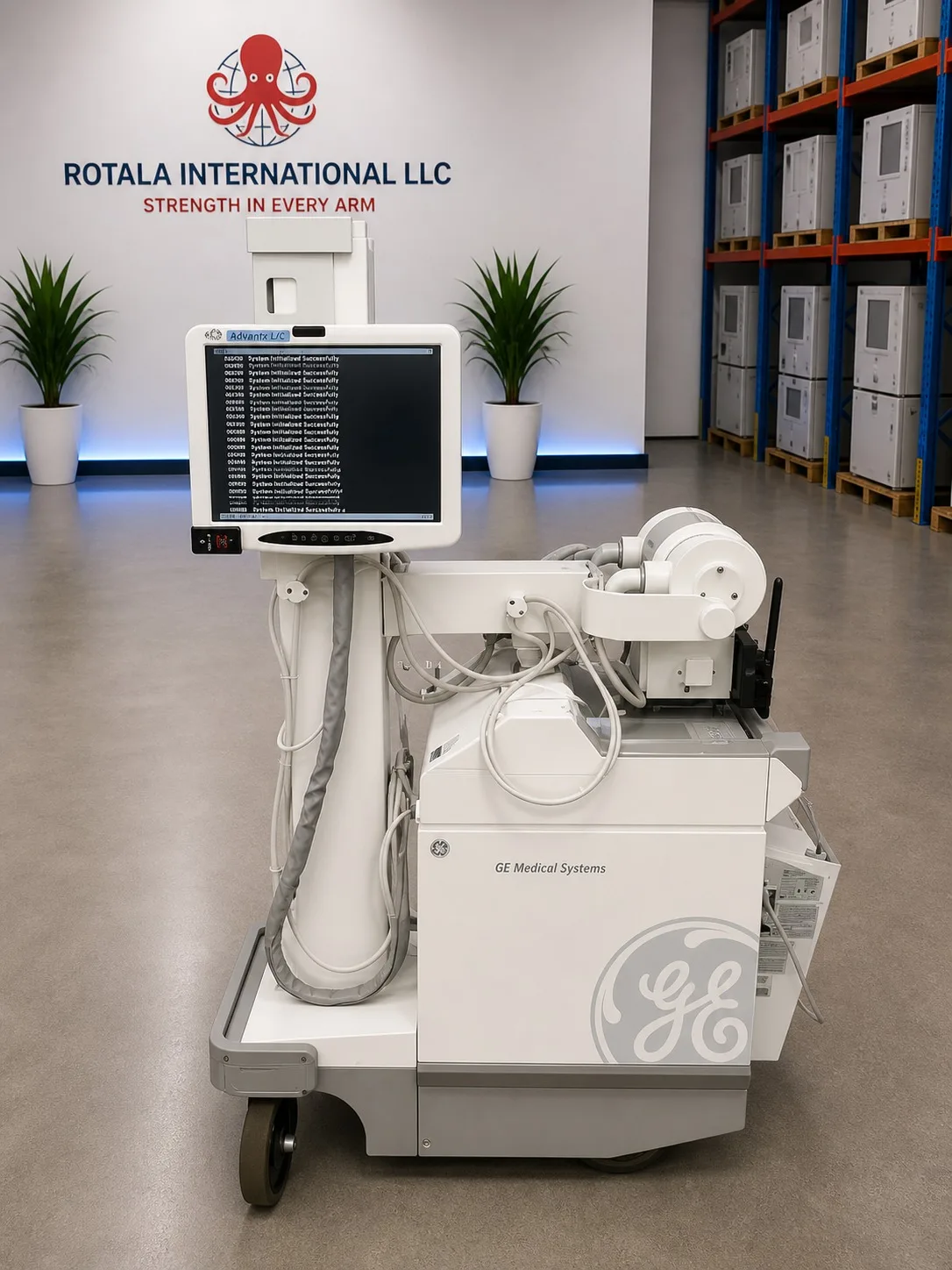 GE AMX 4 PLUS Mobile X-Ray System with DRX-Mobile Retrofit Kit