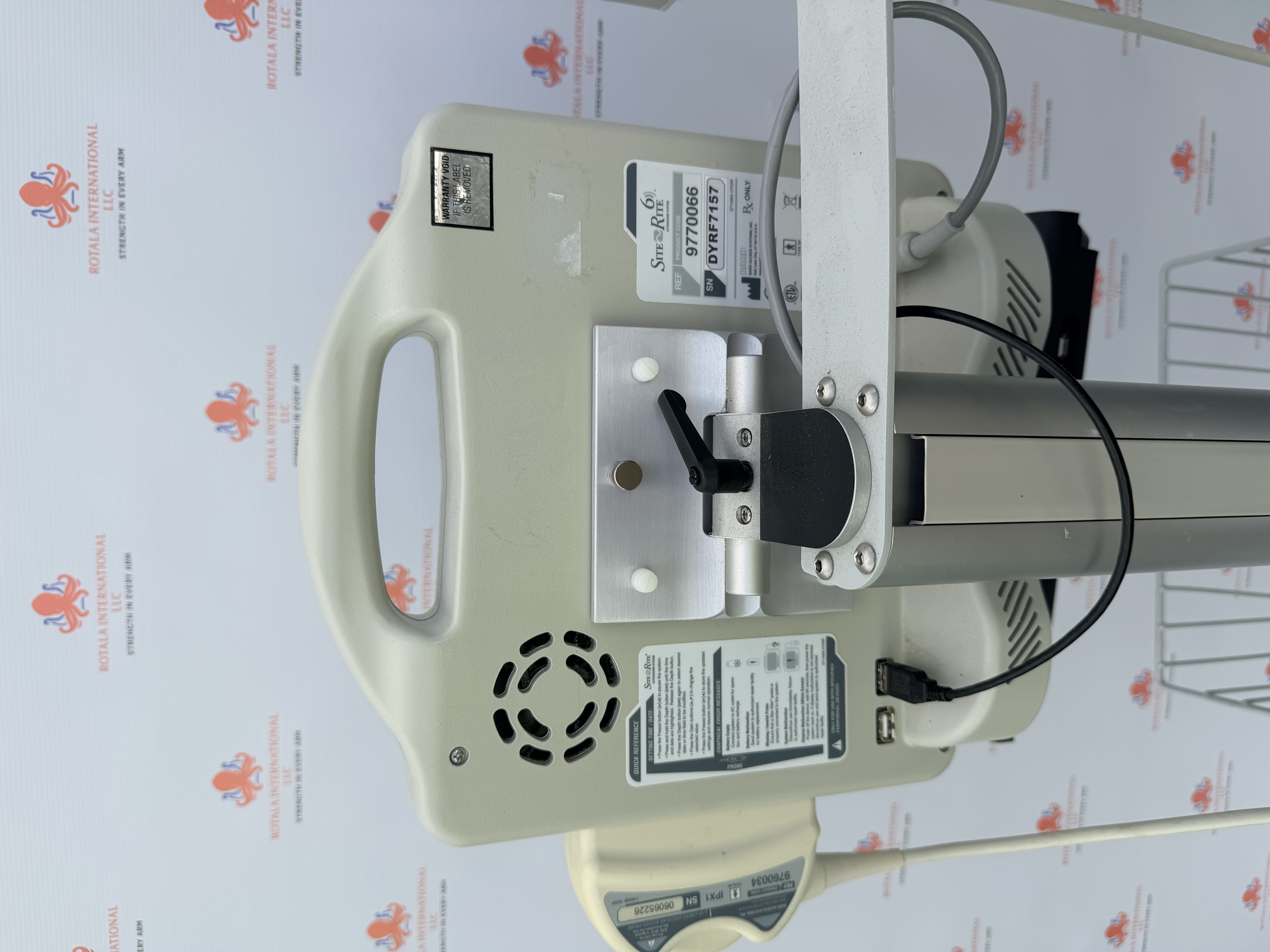 Bard Site Rite 6 Ultrasound System with Probes & Cart — Ultrasound Machines — view 5