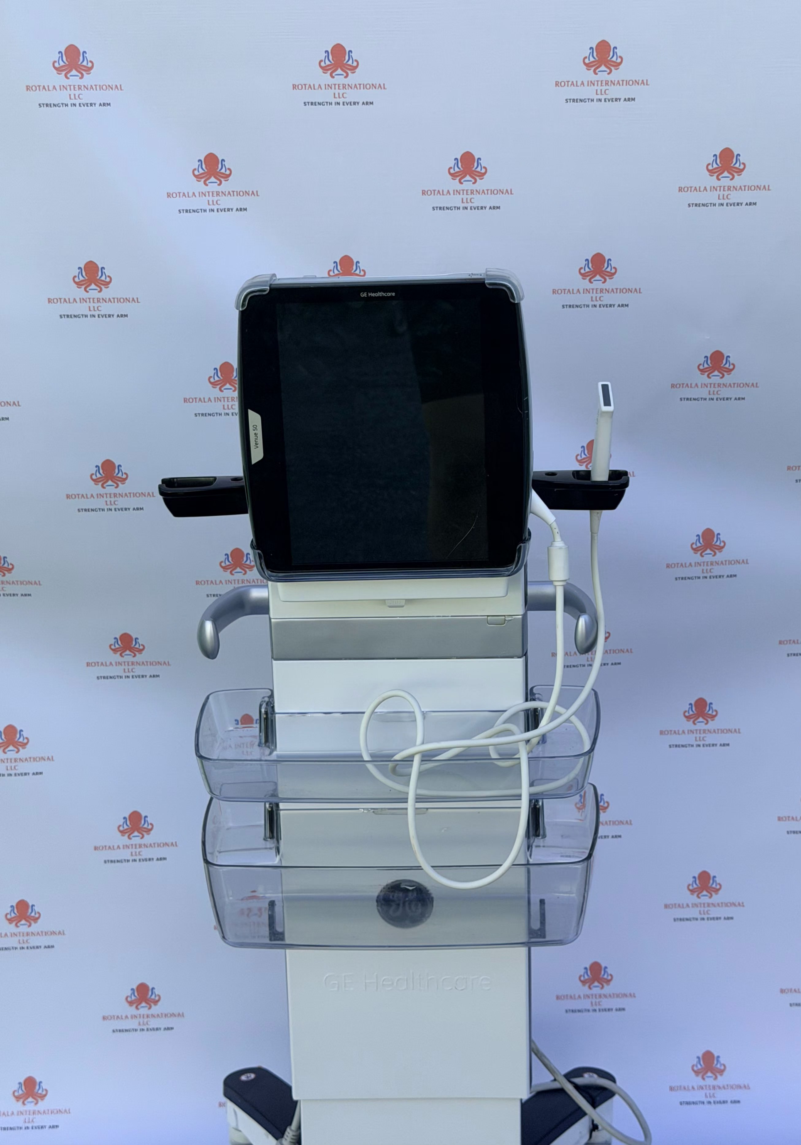 GE Venue 50 Portable Ultrasound System with L8-18I-SC Probe — Ultrasound Machines — view 3