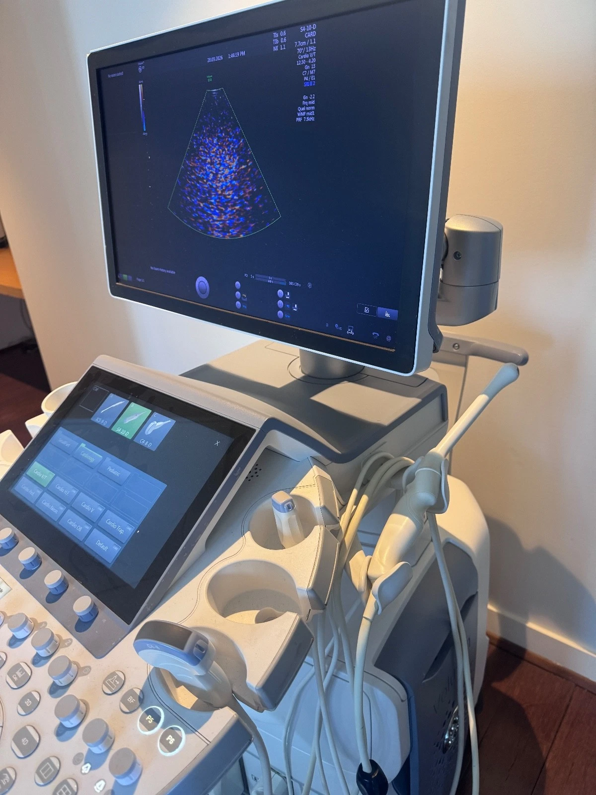 GE Voluson E10 BT15 Ultrasound System with C4-8-D, S4-10-D, IC5-9-D Probes, 3D/4D, Sony Printer — Ultrasound Machines — view 2