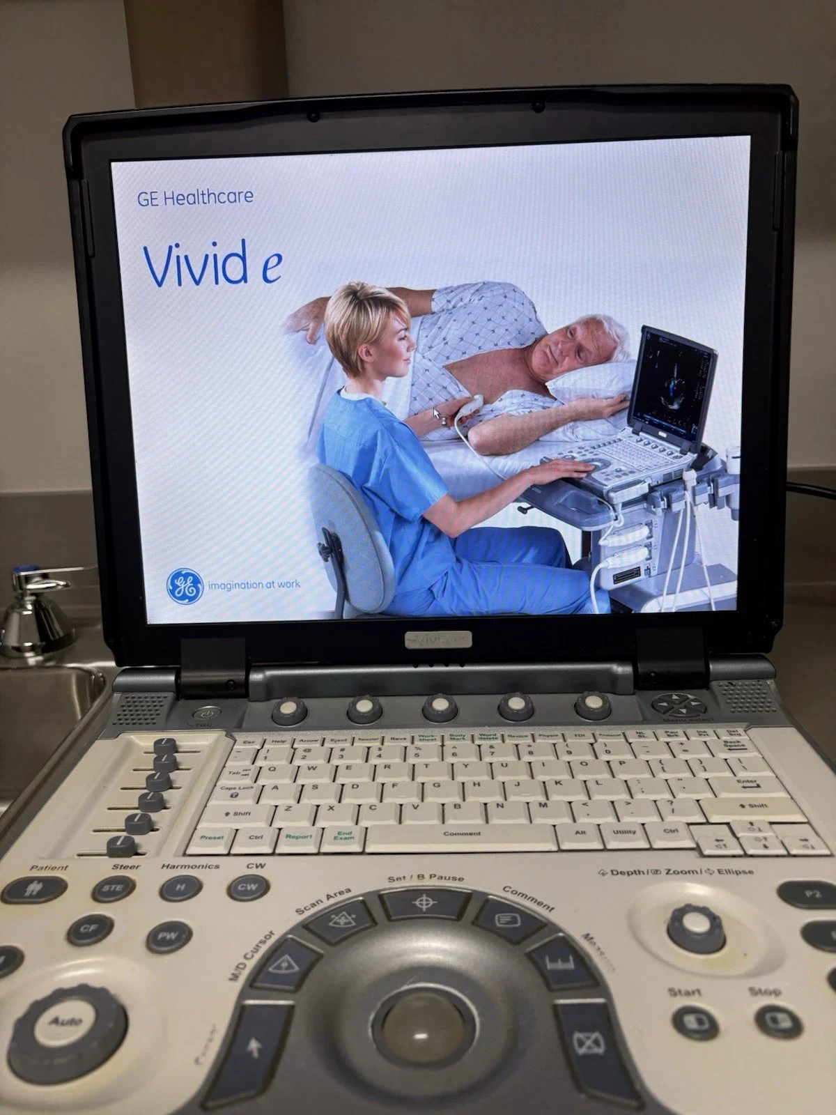GE Vivid e Portable Cardiovascular Ultrasound with 3S-RS and 9L-RS Probes, Color and PW Doppler — Ultrasound Machines — view 9